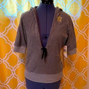 NWT Red by Marc Ecko short sleeve hoodie sweatshirt cover-up